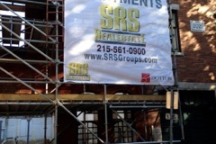 Philadelphia Custom Banners on Scaffolding