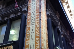 Custom Flag on Philadelphia Storefront