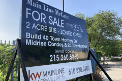 Realtor Signs in Philadelphia, PA Parking Lot