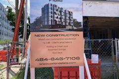 Philadelphia Realtor Signs in Construction Area