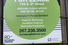 Custom Real Estate Sign on Philadelphia Property