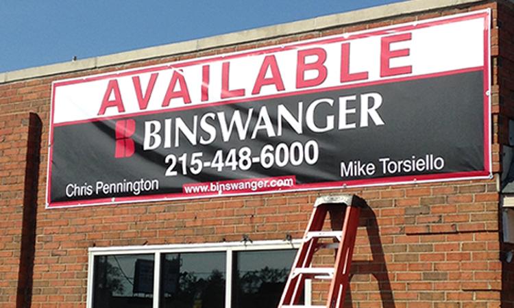 Custom Flag with business logo in Bryn Mawr