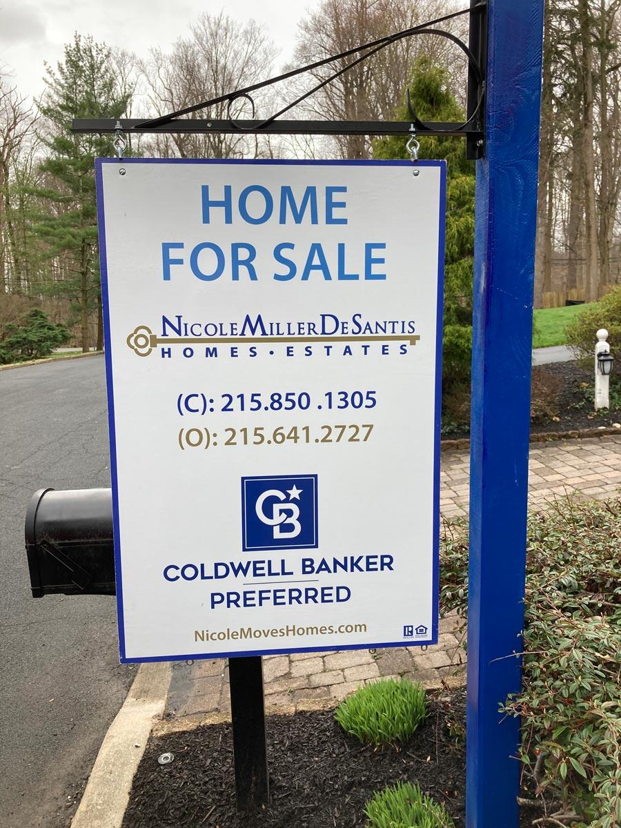 Realtor Sign Installed Near Bryn Mawr, PA