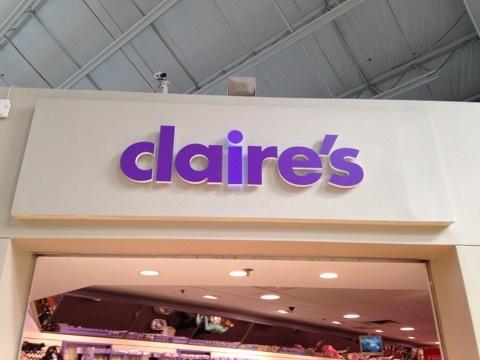 Claire's Custom Sign in Philadelphia, Wayne, Bensalem, Chester, Springfield, PA, and Nearby Cities